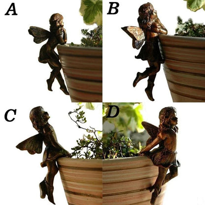 Hangende Resin Fairy Cup Tuindecoratie Antieke Look voor Bloempotten