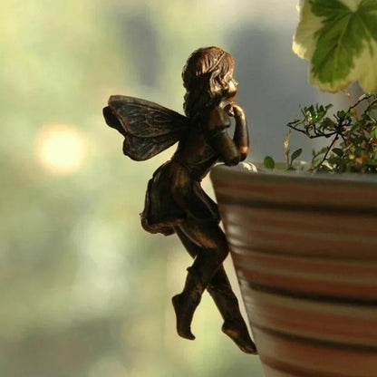 Hangende Resin Fairy Cup Tuindecoratie Antieke Look voor Bloempotten A S