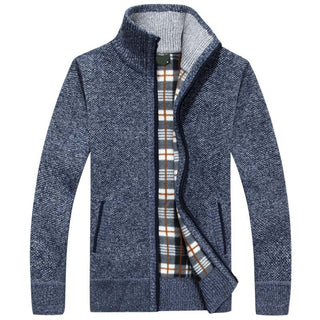 Dervaux Heren Vest van Katoen Blauw