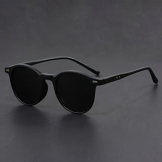 Calico | Heren Zonnebril met Ronde Frame Retro Design Zwart