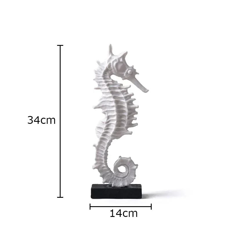 Hippocampus Beeldje Elegante Decoratie Voor Huis En Kantoor