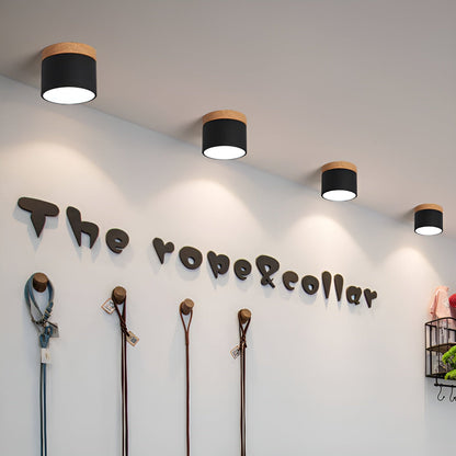 Pastelglow -cilinderlamp - Vintage spoelbevestigingsplafondlicht