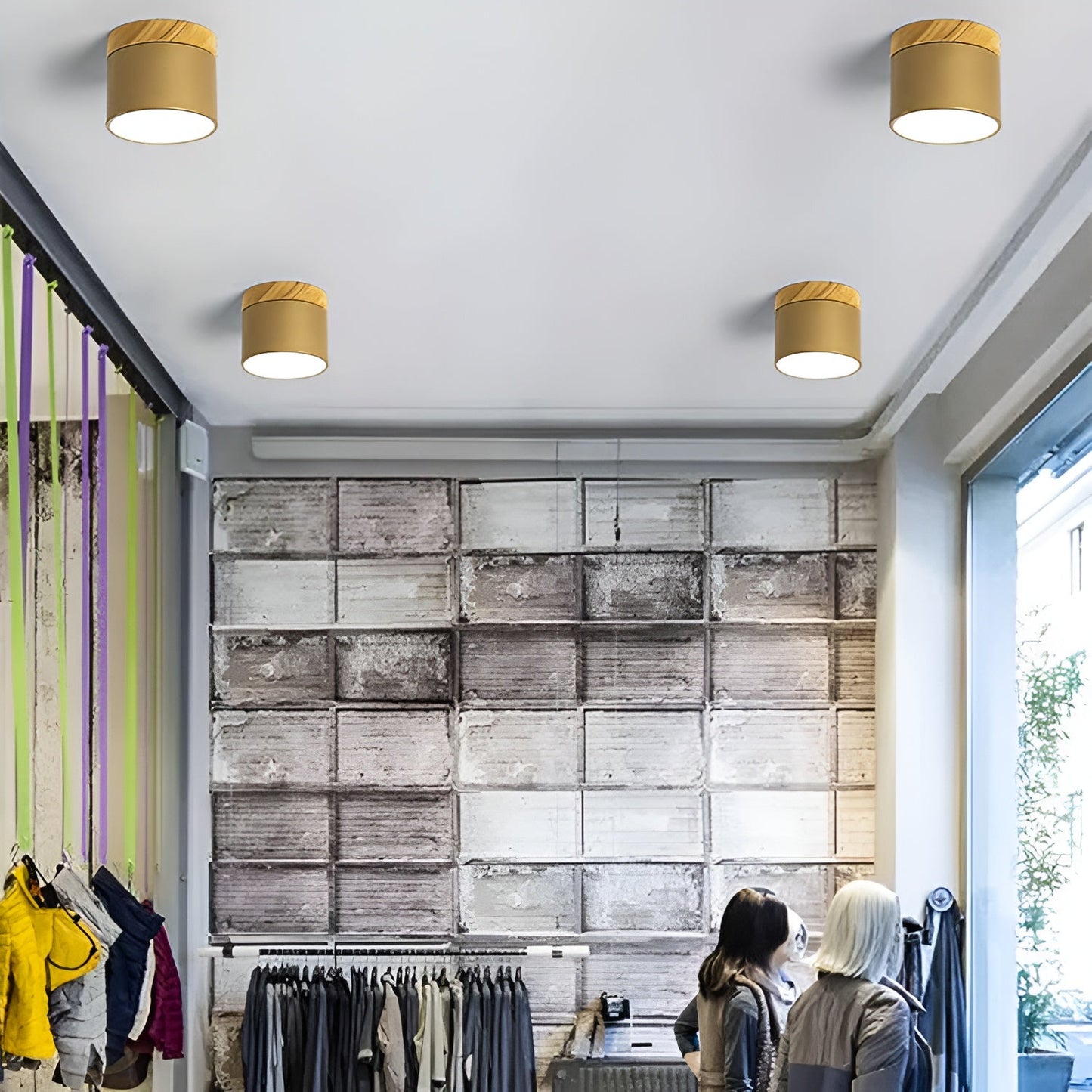 Pastelglow -cilinderlamp - Vintage spoelbevestigingsplafondlicht