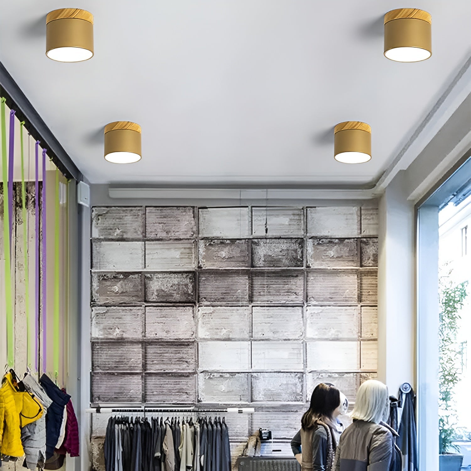 Pastelglow -cilinderlamp - Vintage spoelbevestigingsplafondlicht