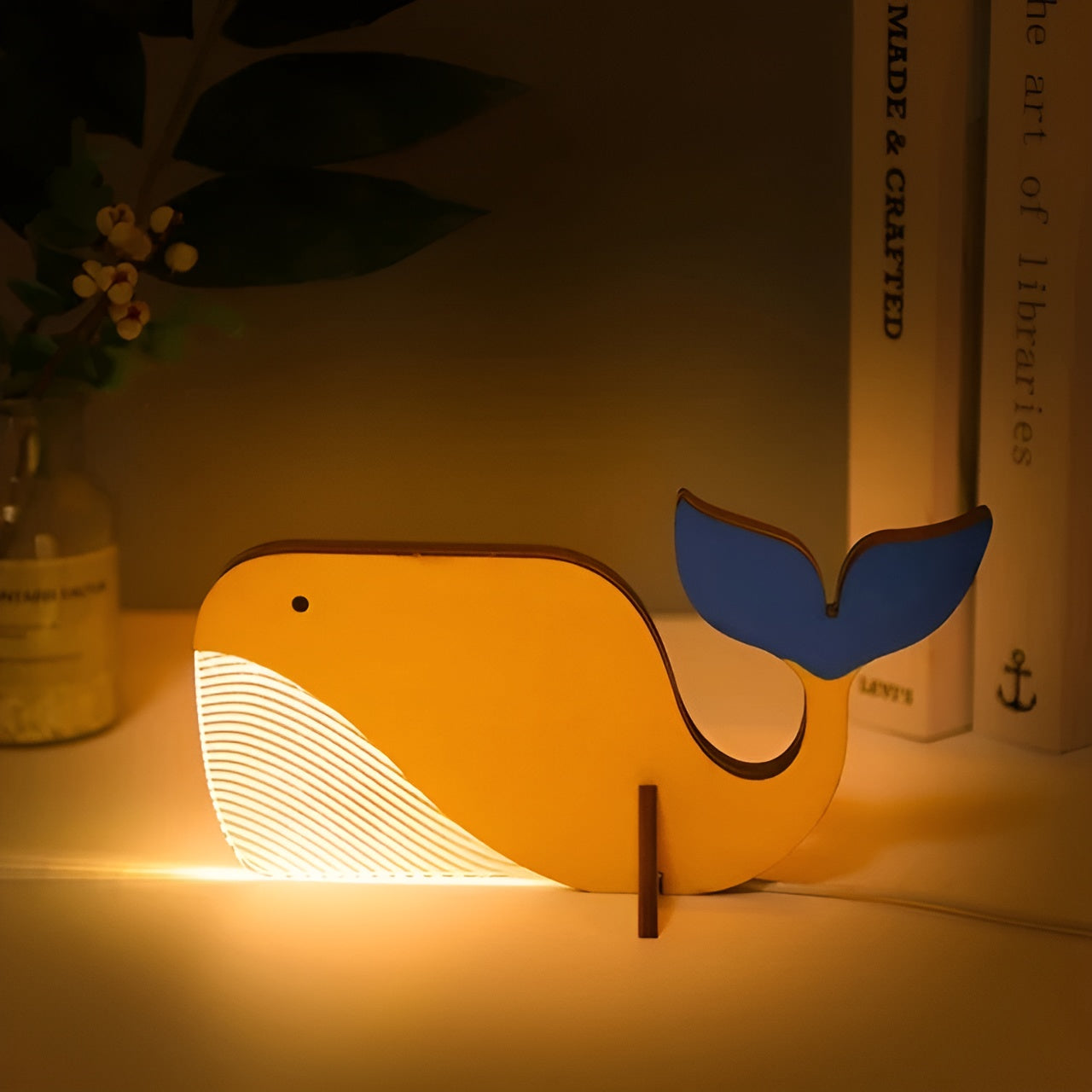 Wildlife lamp-hout-acryl-animal-meter lamp LED Night Light