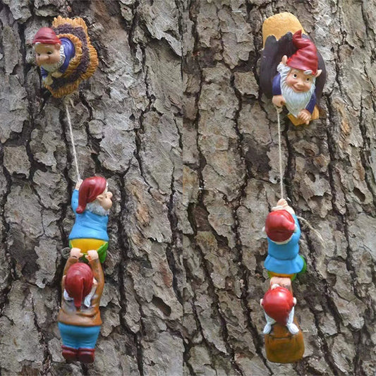 Houten Tuinbeeld Gnome Sculptuur voor Speelse Tuinornamenten