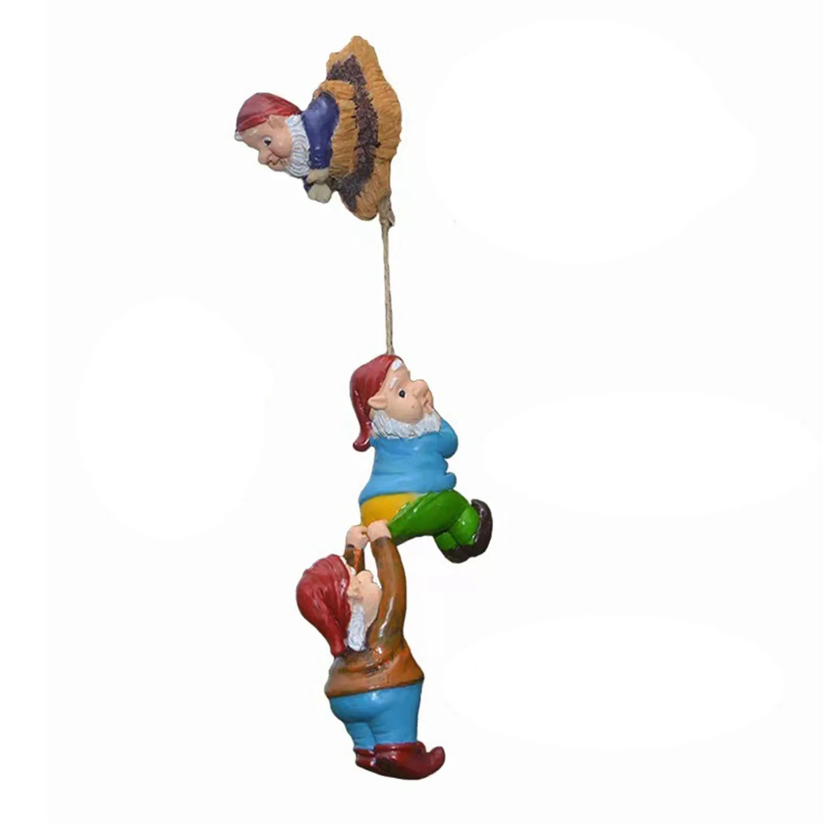 Houten Tuinbeeld Gnome Sculptuur voor Speelse Tuinornamenten