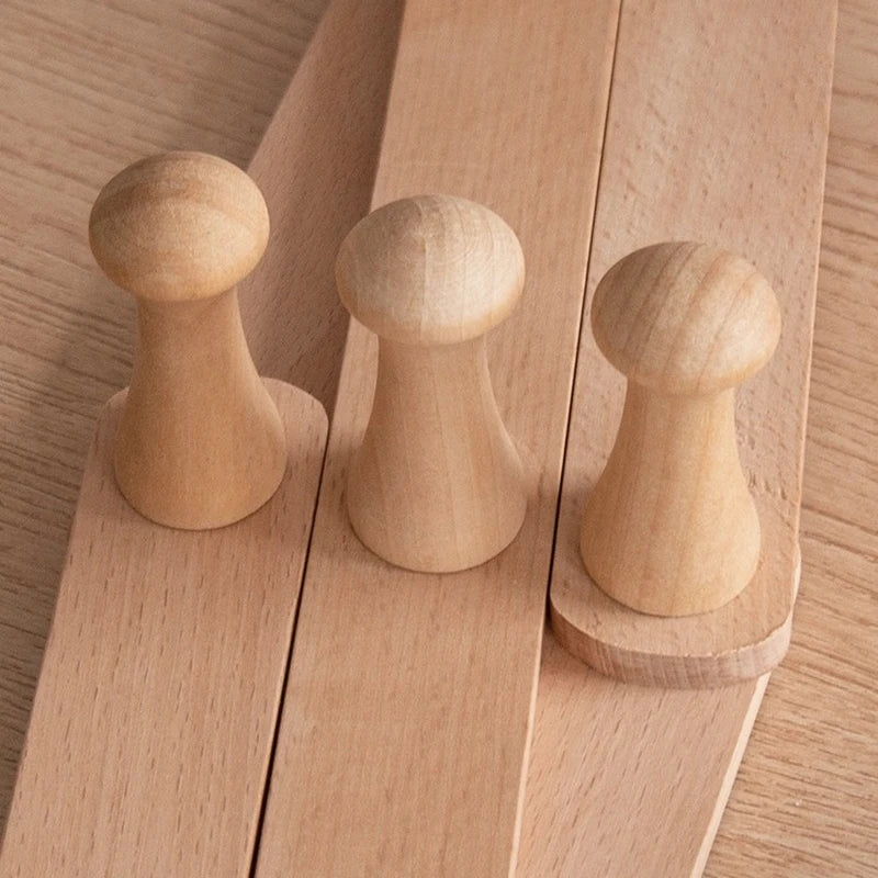 Houten Uittrekbare Kledinghanger met Wandhaak Kapstok voor Jassen Hoeden