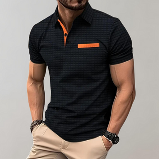 Hugo Classic herenpolo met ademend katoen voor optimaal comfort. Zwart