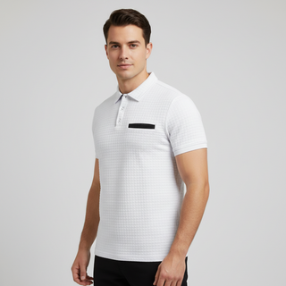 Hugo Classic herenpolo met ademend katoen voor optimaal comfort.