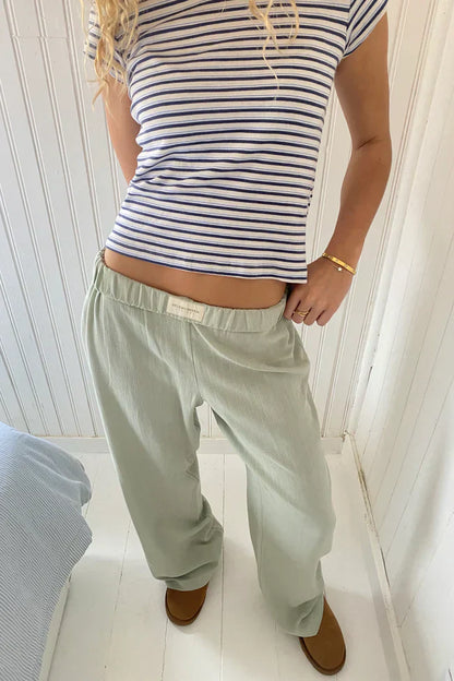 Gestreepte Comfortbroek | Katoen | Comfort & Stijl