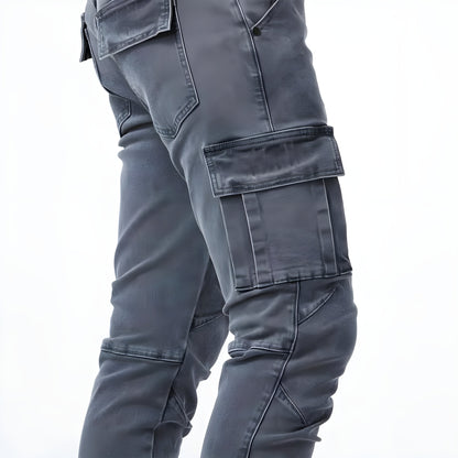Stretch Denim Cargo Broek