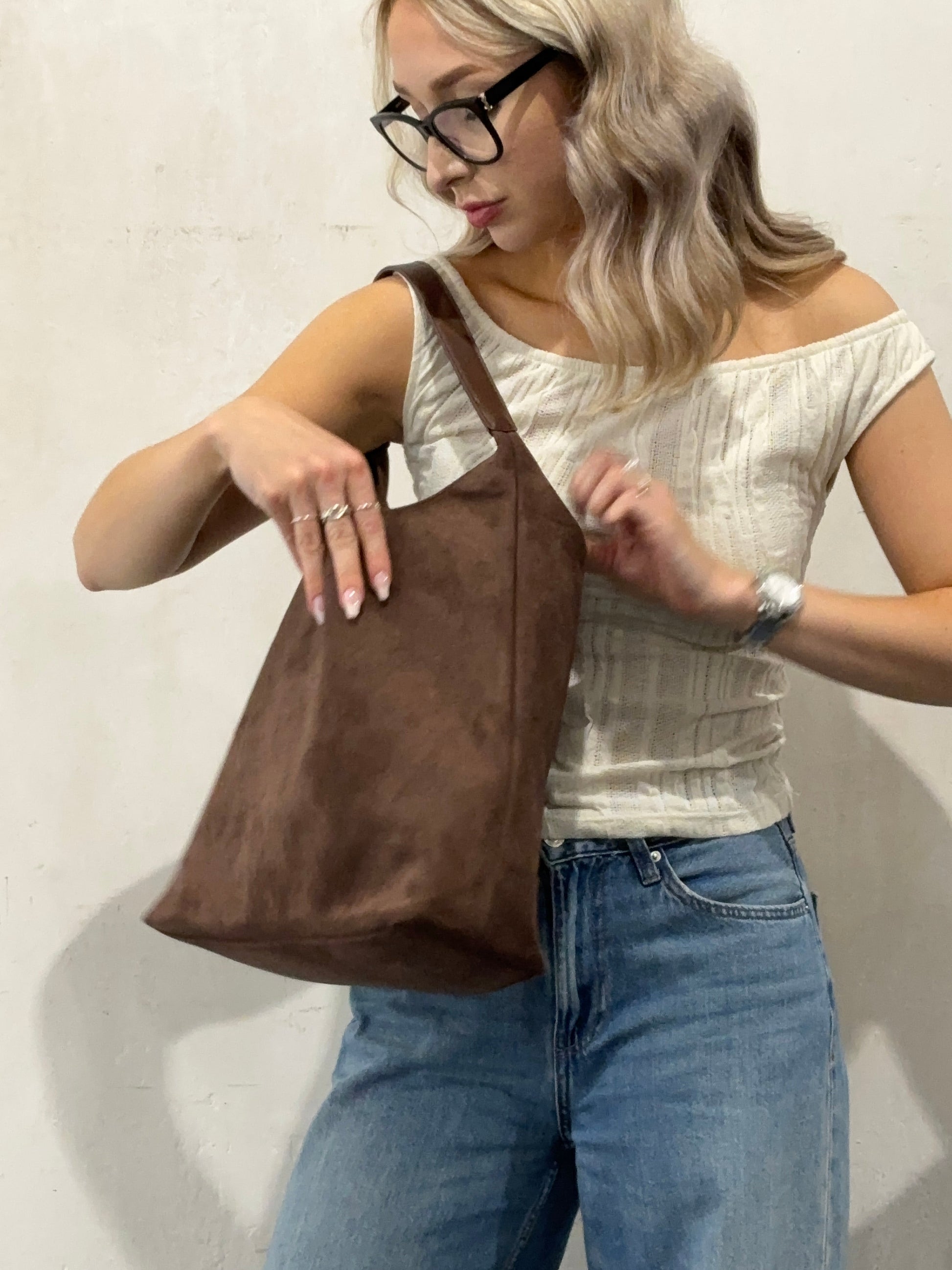 Dagelijkse Leren Tote Van Soepel Leer Zwart Casual Tas