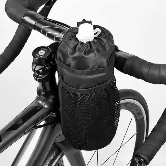 Isolerende Fietsfles Houder voor Stuur Zwart Polyester 750 ml