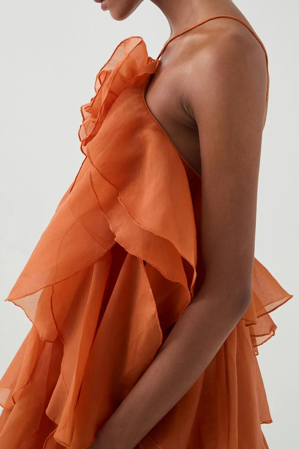 3D Bloem Halter Nek Franje Maxi Jurk