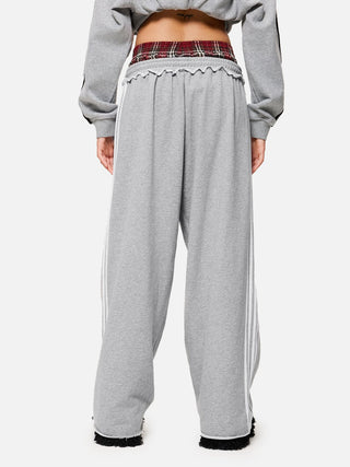 Jazzlyn - Stijlvolle Grijze Joggingbroek met Dubbele Tailleband 8