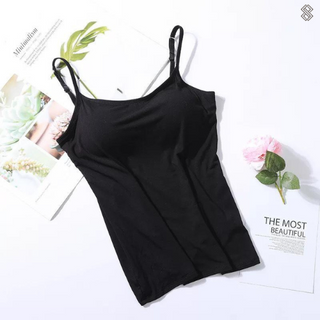 Zahara | Comfortabel tanktopje met ingebouwde bh – Hemdje & Slankmakende Minimalistische Sportieve Top