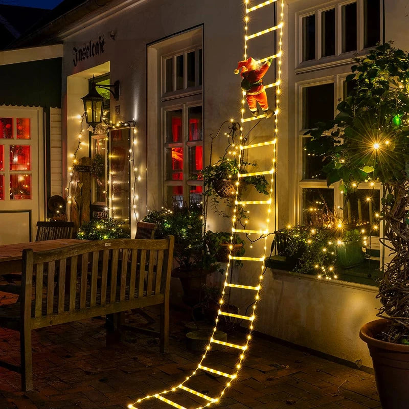 KerstLuxe Santa Claus Klimtouw LED Sfeerverlichting – 1M / 3M USB String Light 0