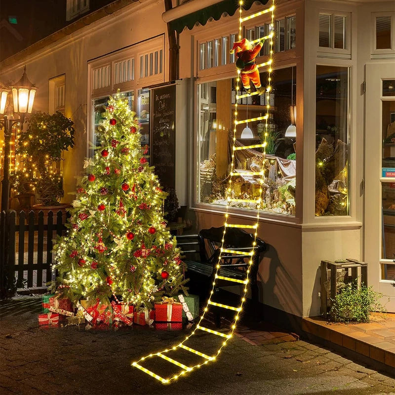 KerstLuxe Santa Claus Klimtouw LED Sfeerverlichting – 1M / 3M USB String Light 1