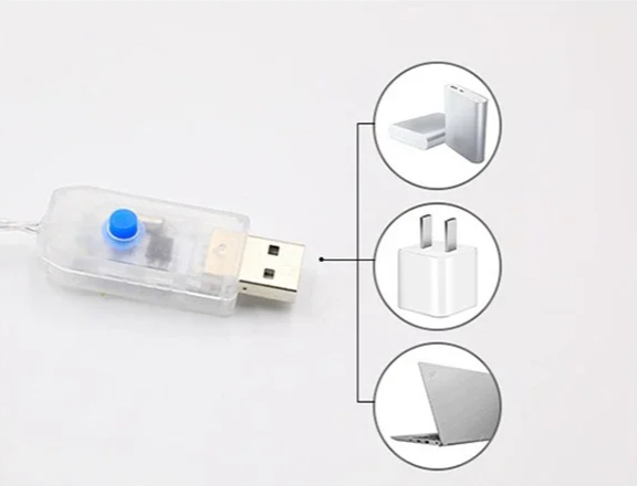 KerstLuxe Santa Claus Klimtouw LED Sfeerverlichting – 1M / 3M USB String Light 7