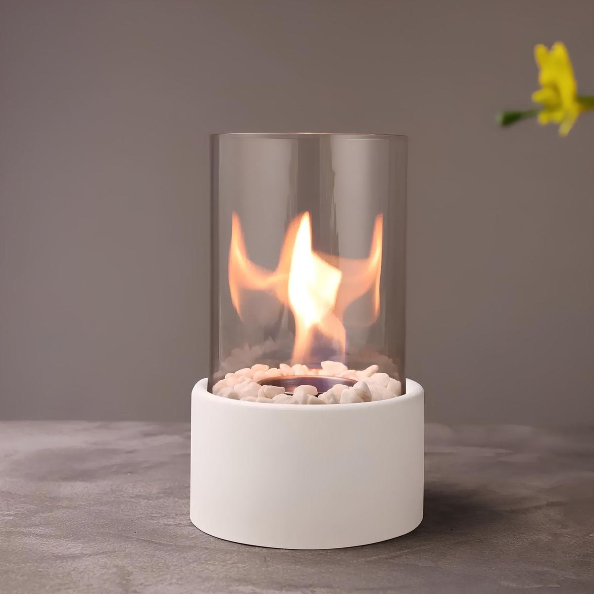 Klassieke Open Vlam Olielamp Met Glazen Cilinder Decoratie