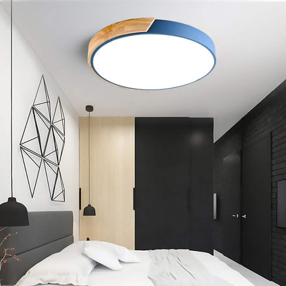 Kleurrijke Eenvoudige Ronde LED Plafondlampen Voor Huis