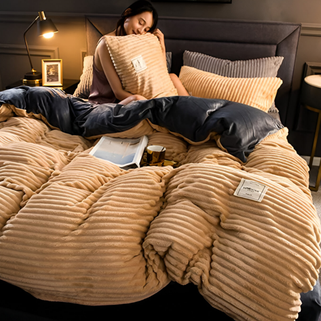 CozyComforter - Fluffy dekbedovertrek Beige