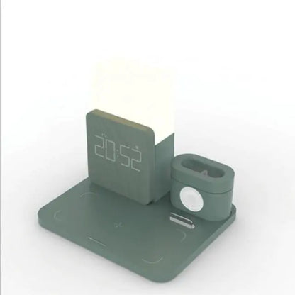 Draadloze Oplaadklok Donkergroen 202 * 170 * 174mm