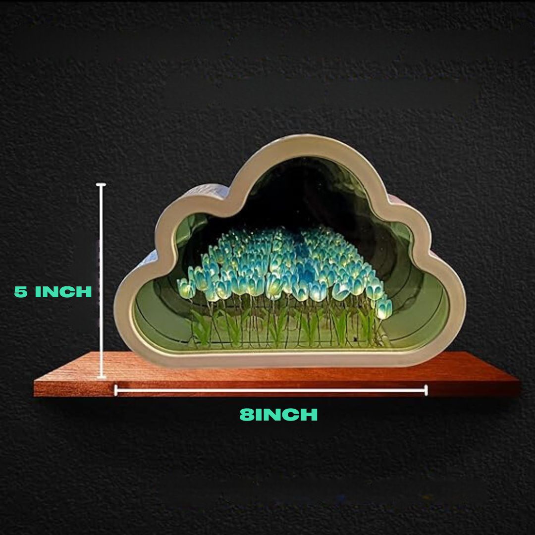 Tulpenlamp Met Oneindigheidseffect Voor Sfeervol Huis