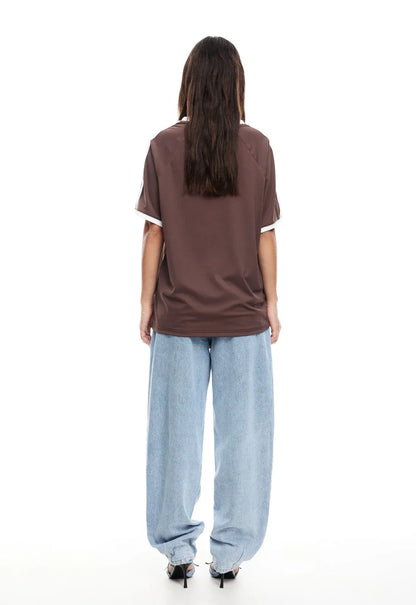 Met Altijd Liefde Spectate Top Oversized V-Hals Jersey SEREIN