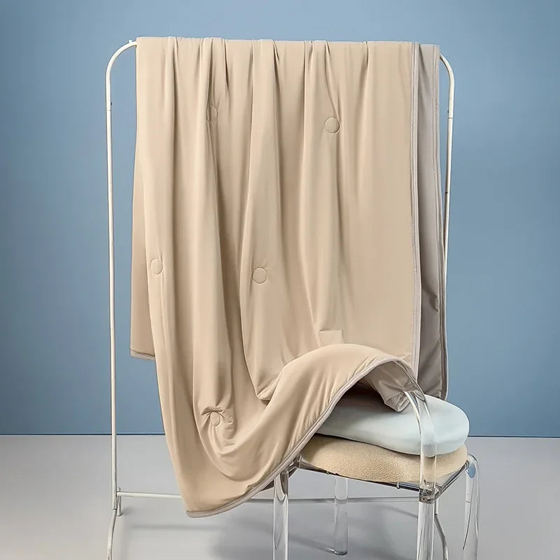 Lichte Zomer Koeldeken van IJszijde Ademend en Koelend 100x150 cm Koffie