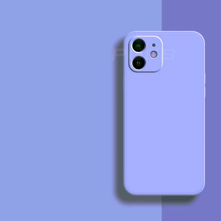 Liquid Silicone Case | Zachte beschermende case voor iPhone 11, 12 en 13 Lilac purple