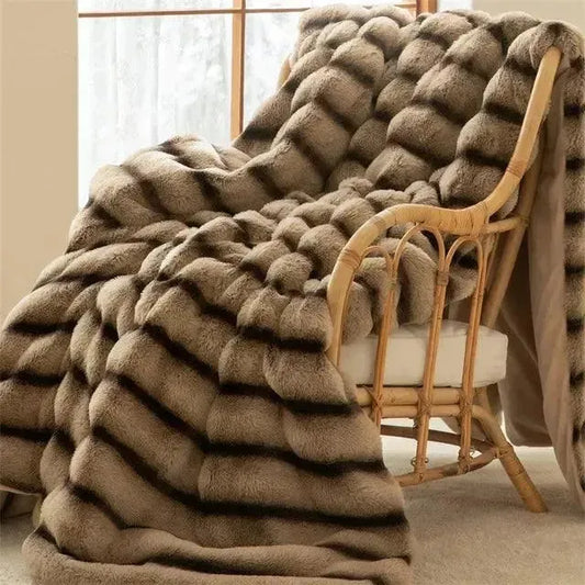 Luxe Winterdeken van Fleece in Diverse Kleuren – Comfortabel, Anti-Pilling, Verkrijgbaar in 100x160 cm, 130x160 cm, 160x200 cm Khaki 100*160cm