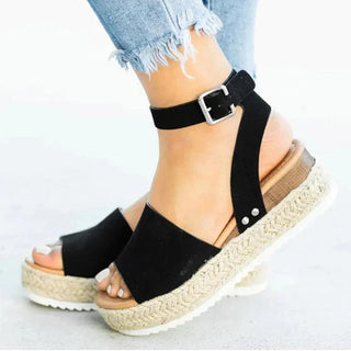 Luma | Elegante zomersandalen voor dames – Handgemaakte kwaliteit & comfortabele pasvorm Zwart