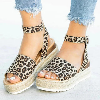 Luma | Elegante zomersandalen voor dames – Handgemaakte kwaliteit & comfortabele pasvorm Panther print
