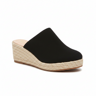 Lumi | Espadrille muiltjes met sleehak voor dames – Elegant ontwerp met gesloten neus en verhoogde architectonische hak