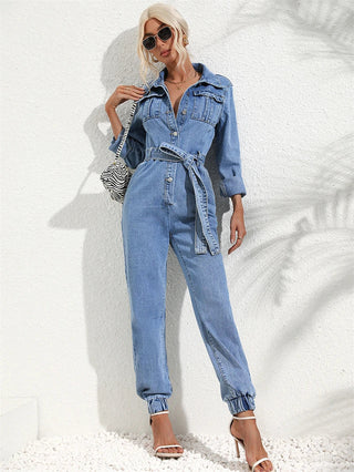 Luna | Dames denimpak – Tijdloze jeanslook, maximaal comfort en moderne snit