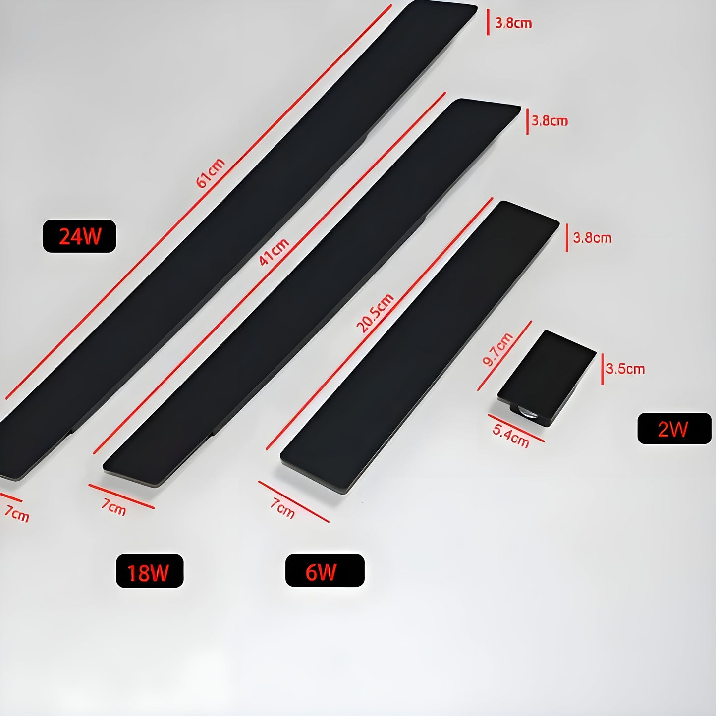 LuxeWall Light - Moderne weersbestendige LED-wandlamp van aluminium voor buiten