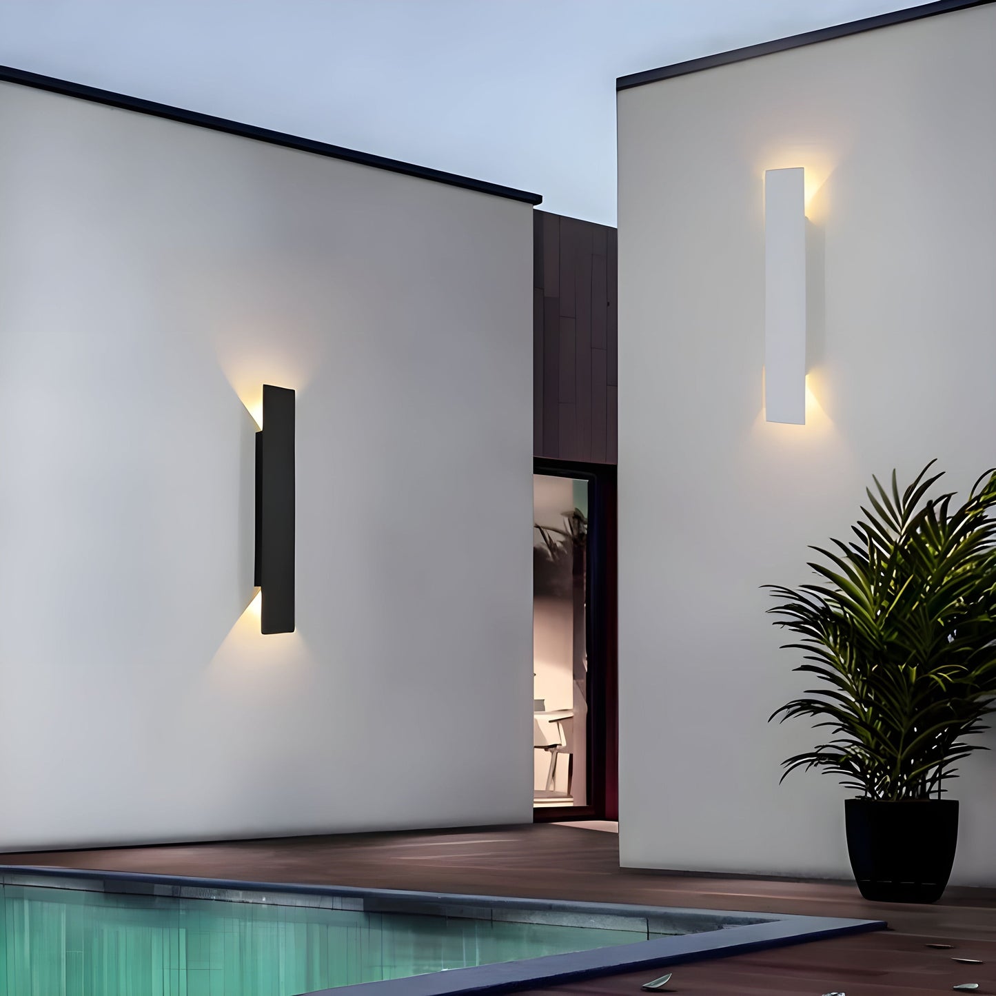 LuxeWall Light - Moderne weersbestendige LED-wandlamp van aluminium voor buiten