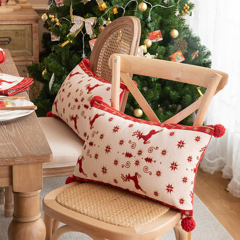 Kerst Tafelloper Met Kwastjes Voor Feestelijk Tafeldecor