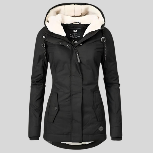 Serein - Lange Waterdichte Winterjas Met Capuchon & Voering