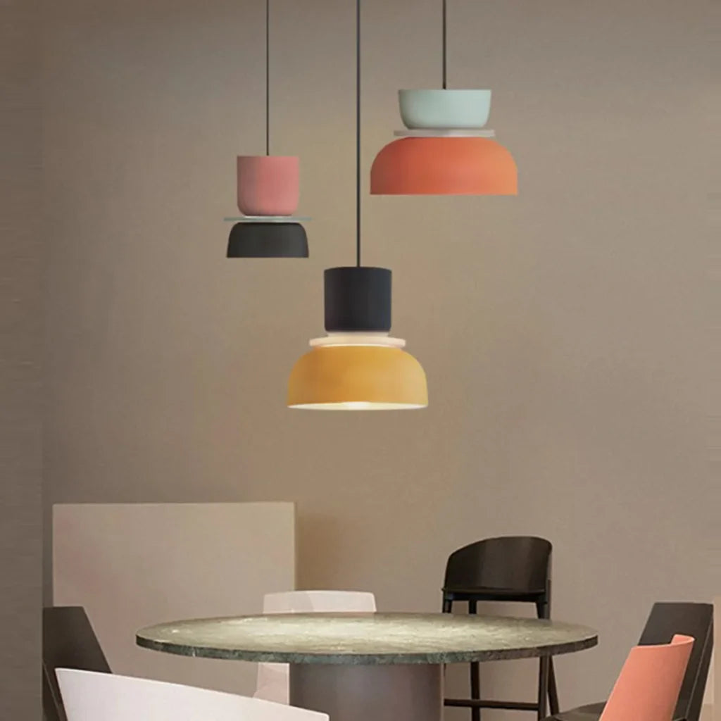 Lucie Colour Block Scandinavische hanglamp