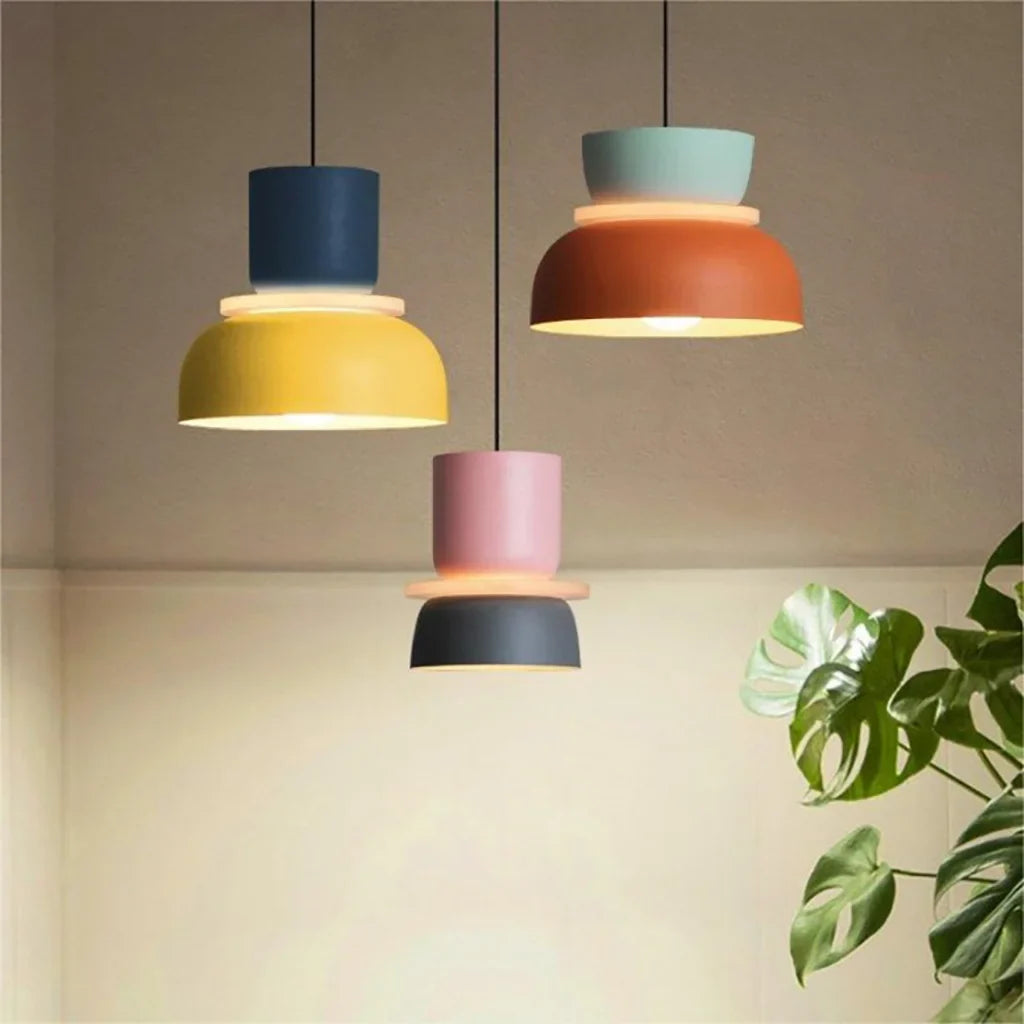 Lucie Colour Block Scandinavische hanglamp