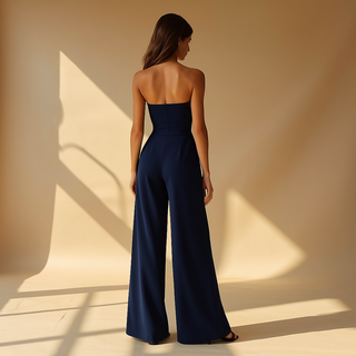 Secret | Elegante Strapless Jumpsuit met Korset Look