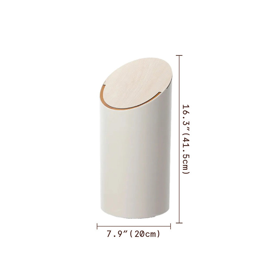 Schuin Geplaatste Esdoornafvalbak Voor Modern Afvalbeheer