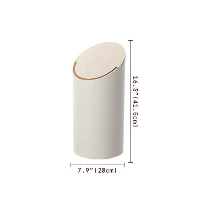 Schuin Geplaatste Esdoornafvalbak Voor Modern Afvalbeheer