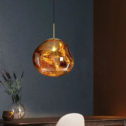 Hanglampen Set 4 Kleuren Organisch Glas Sfeerverlichting