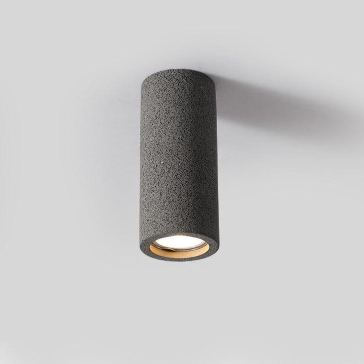 Minimalistische Cementen Opbouwspot met GU10 LED Compatibiliteit Zwart
