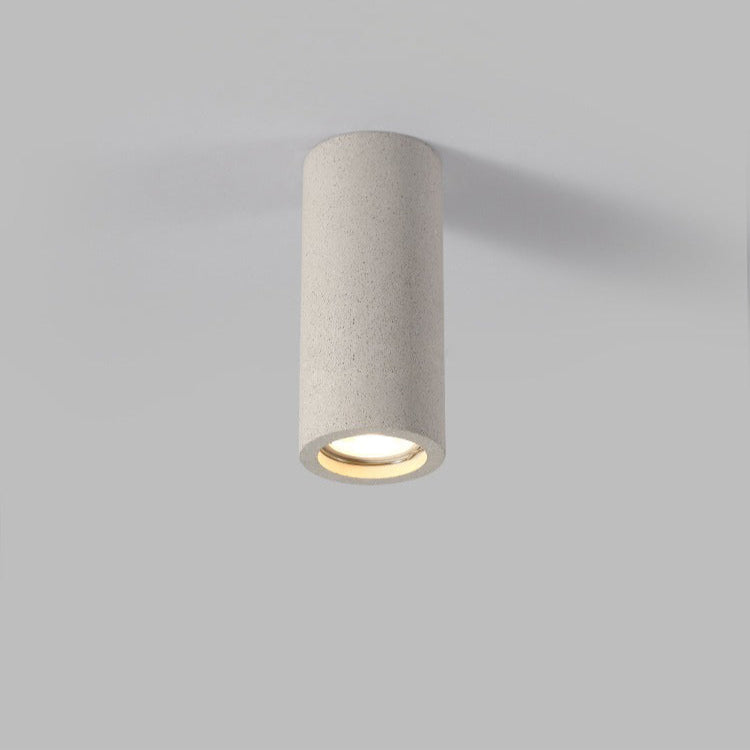 Minimalistische Cementen Opbouwspot met GU10 LED Compatibiliteit Wit