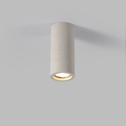 Minimalistische Cementen Opbouwspot met GU10 LED Compatibiliteit Wit